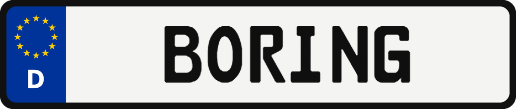 Germany: boring